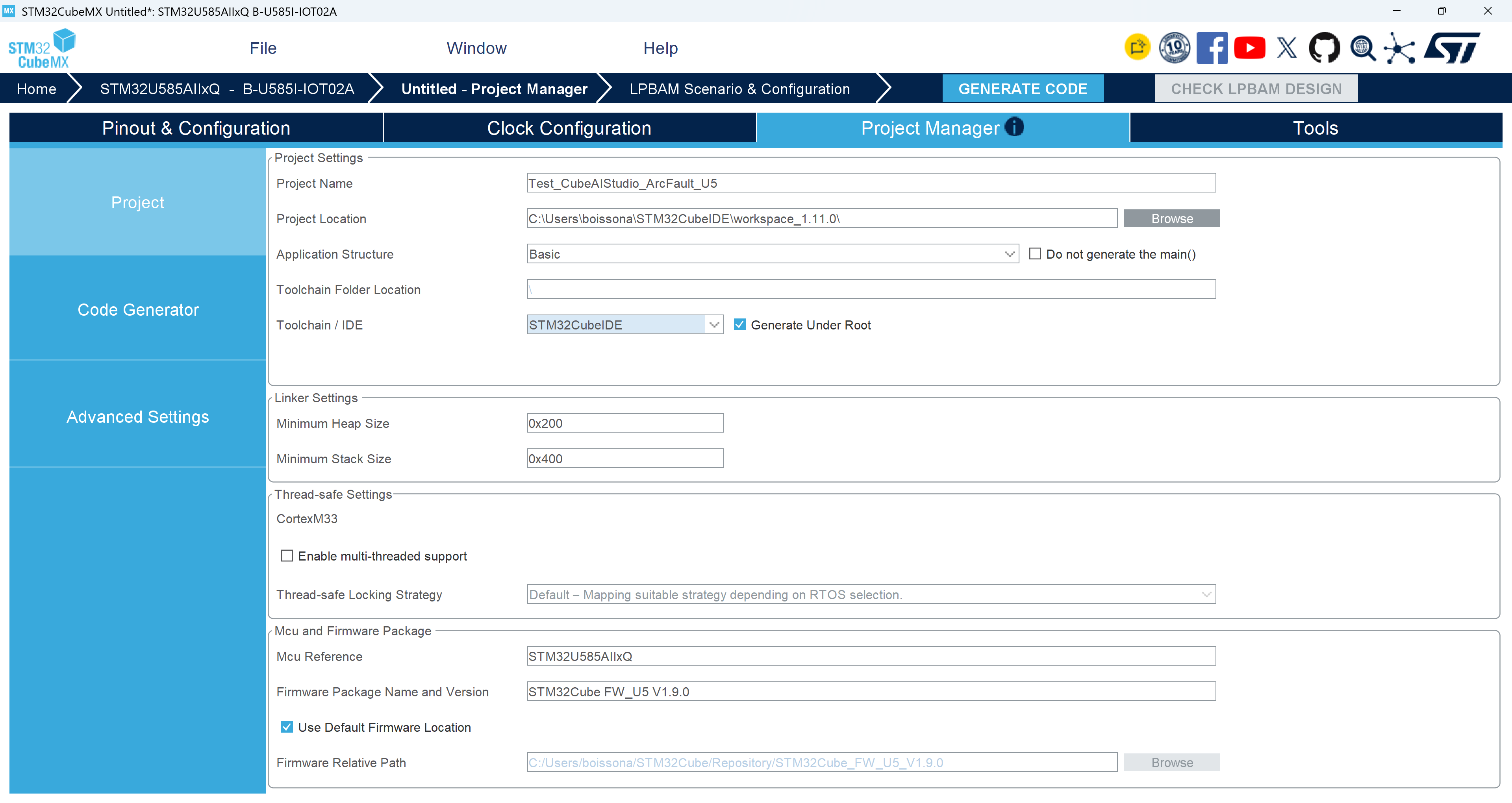 cubemx-project-manager