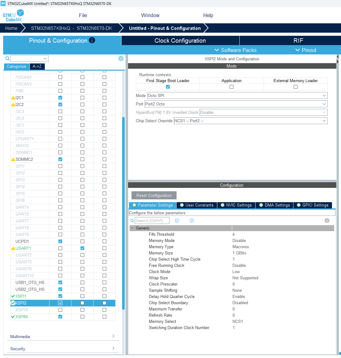 cubemx-xspi2-parameter-settings