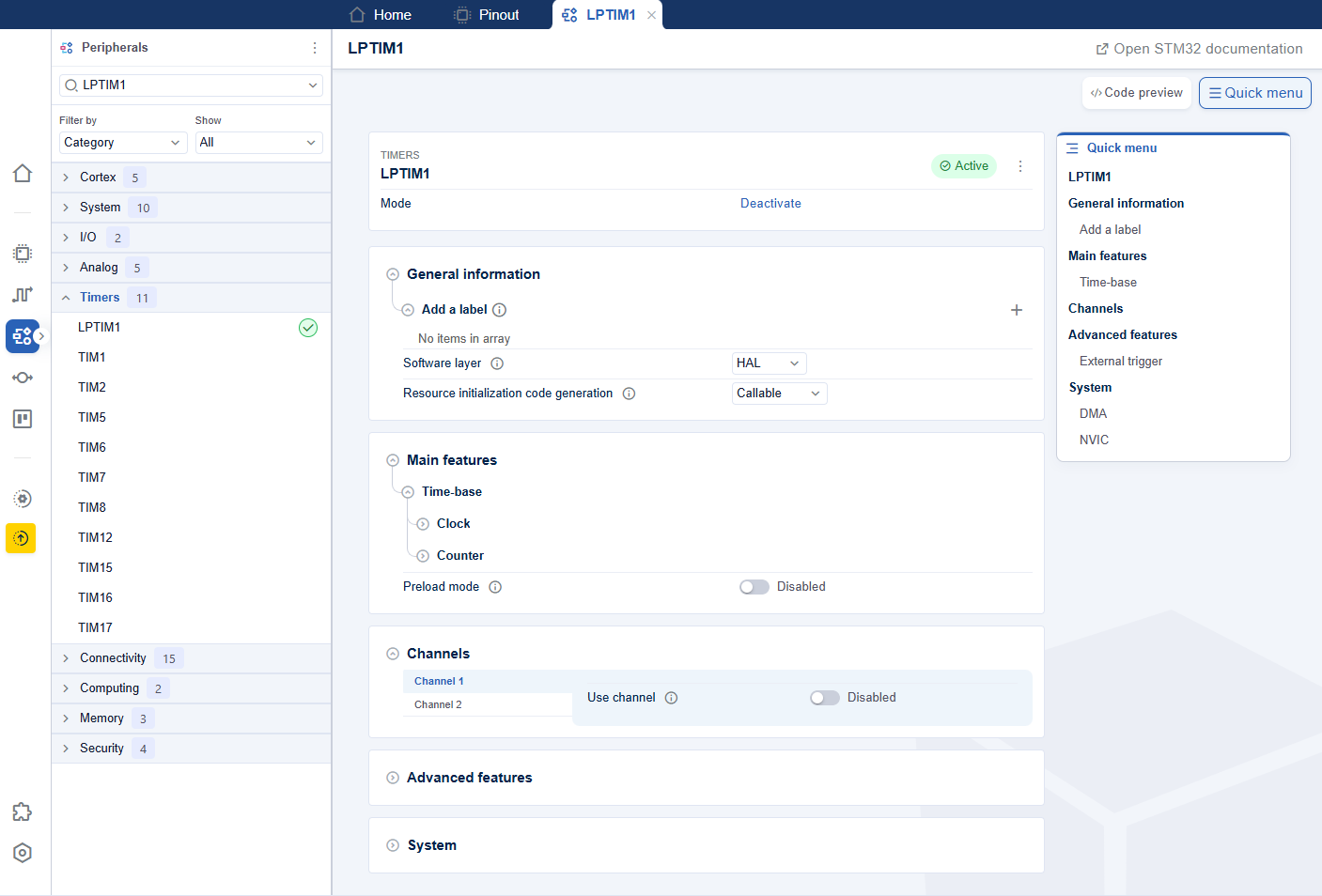 HAL LPTIM initialization and configuration functions migration - HAL2 ...