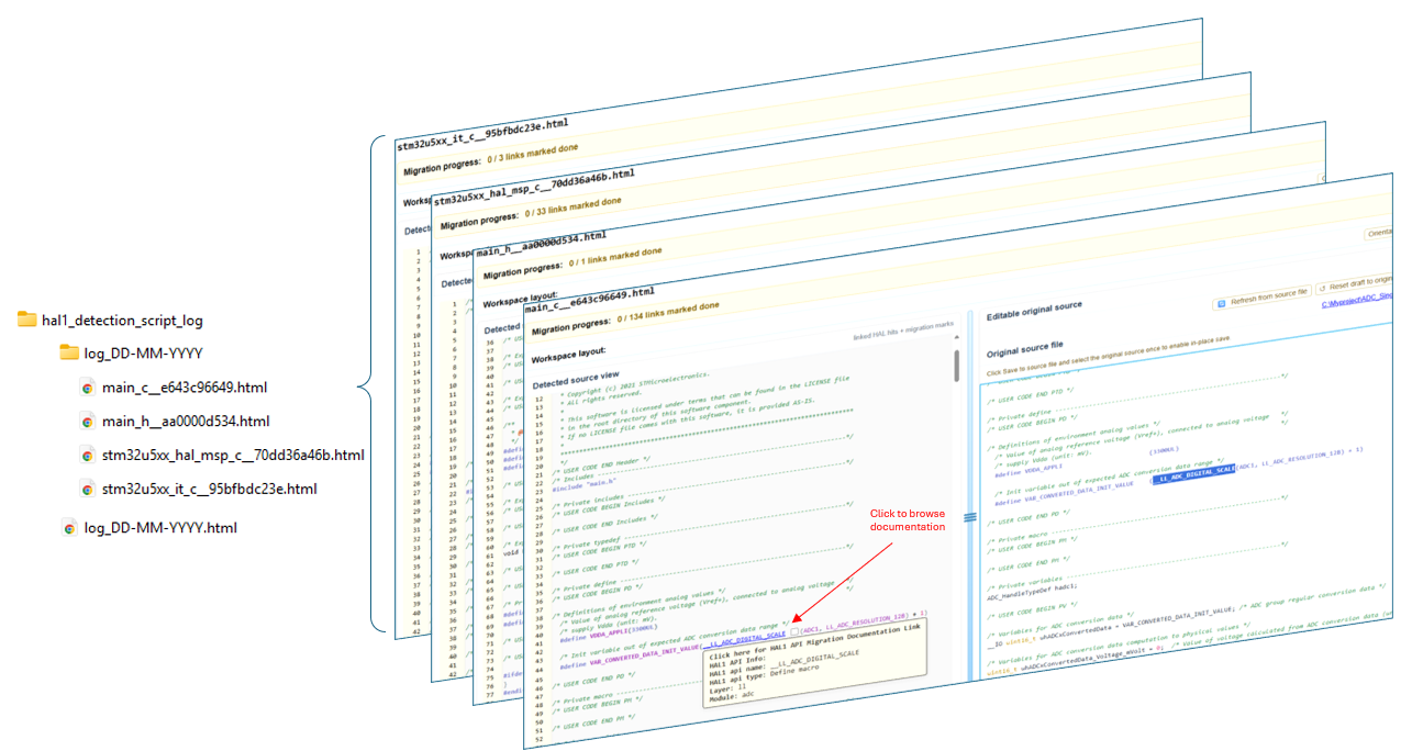 Screenshot of the generated report files in the log directory. :width: 100% :align: center
